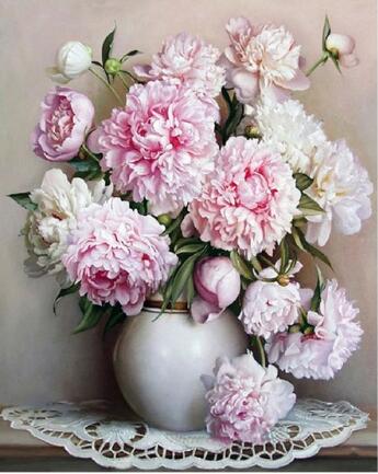 Peonie Bianche e Rosa