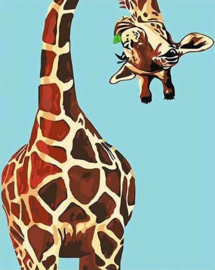 Una curiosa giraffa