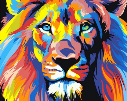 Lion colorato