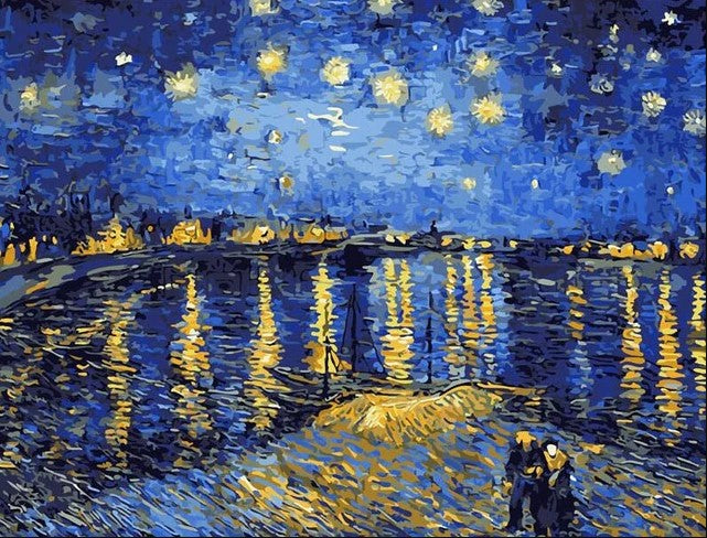 Notte stellata sopra il Rodano di Vincent van Gogh