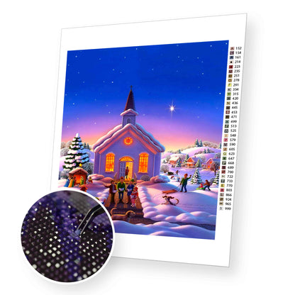 Snow Landscapes- Diamond Painting Kit premium diamond painting kit for adults