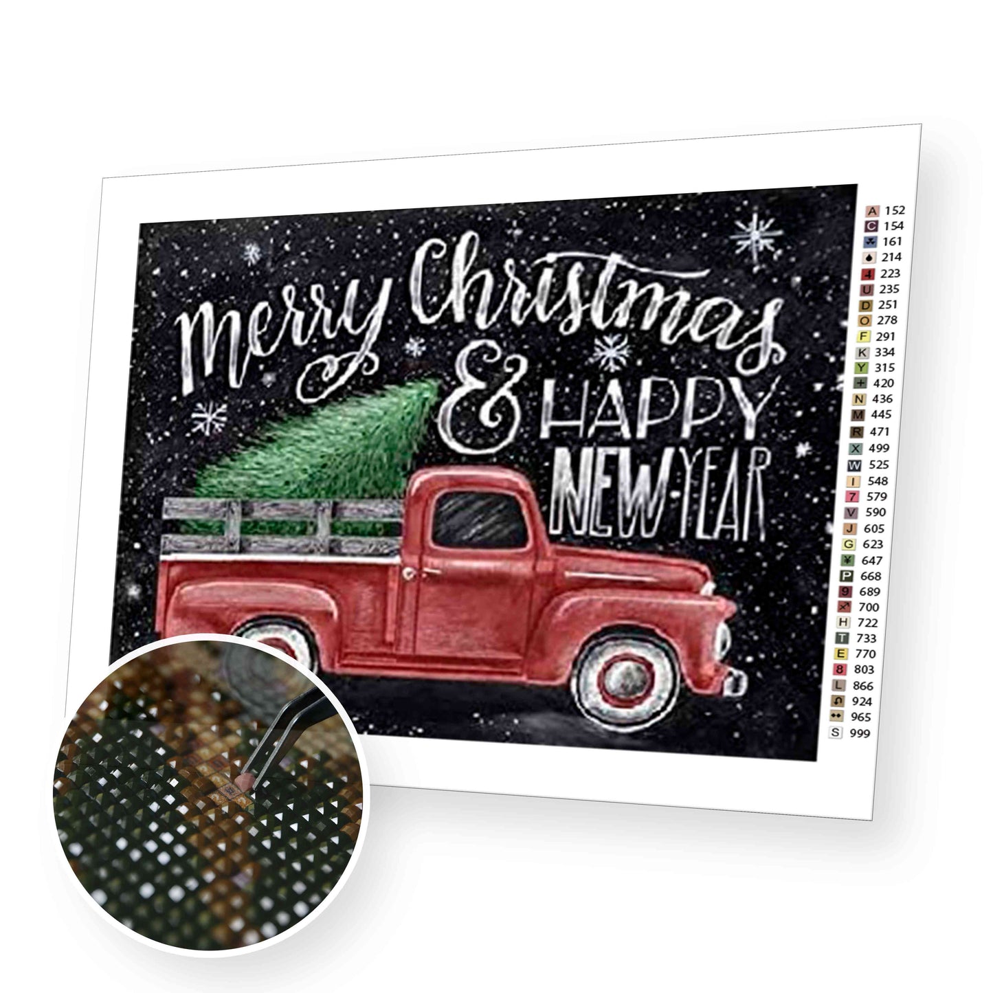 Christmas card premium diamond painting kit for adults