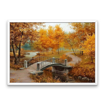 Ponte scenico di autunno