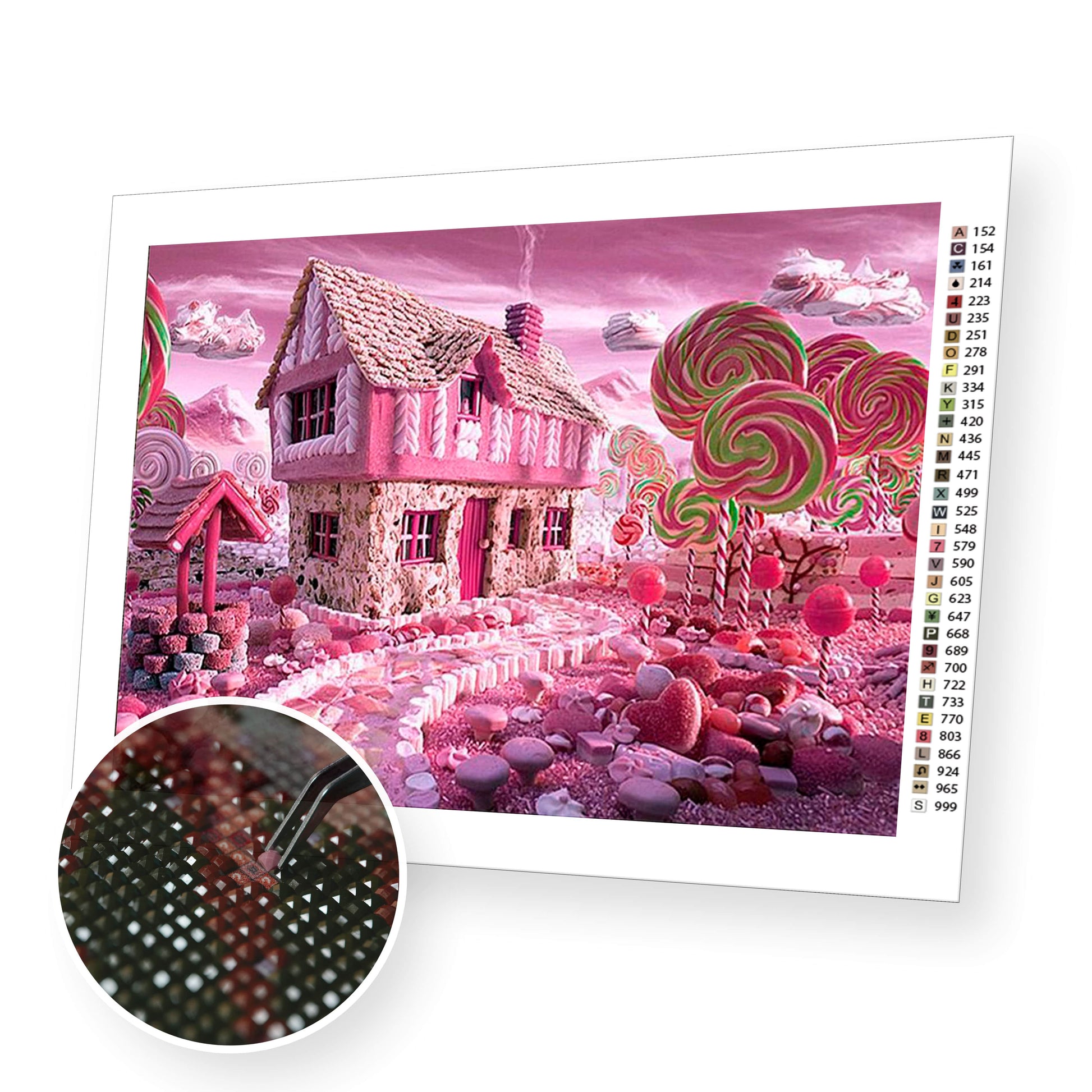 Candy house premium diamond painting kit for adults