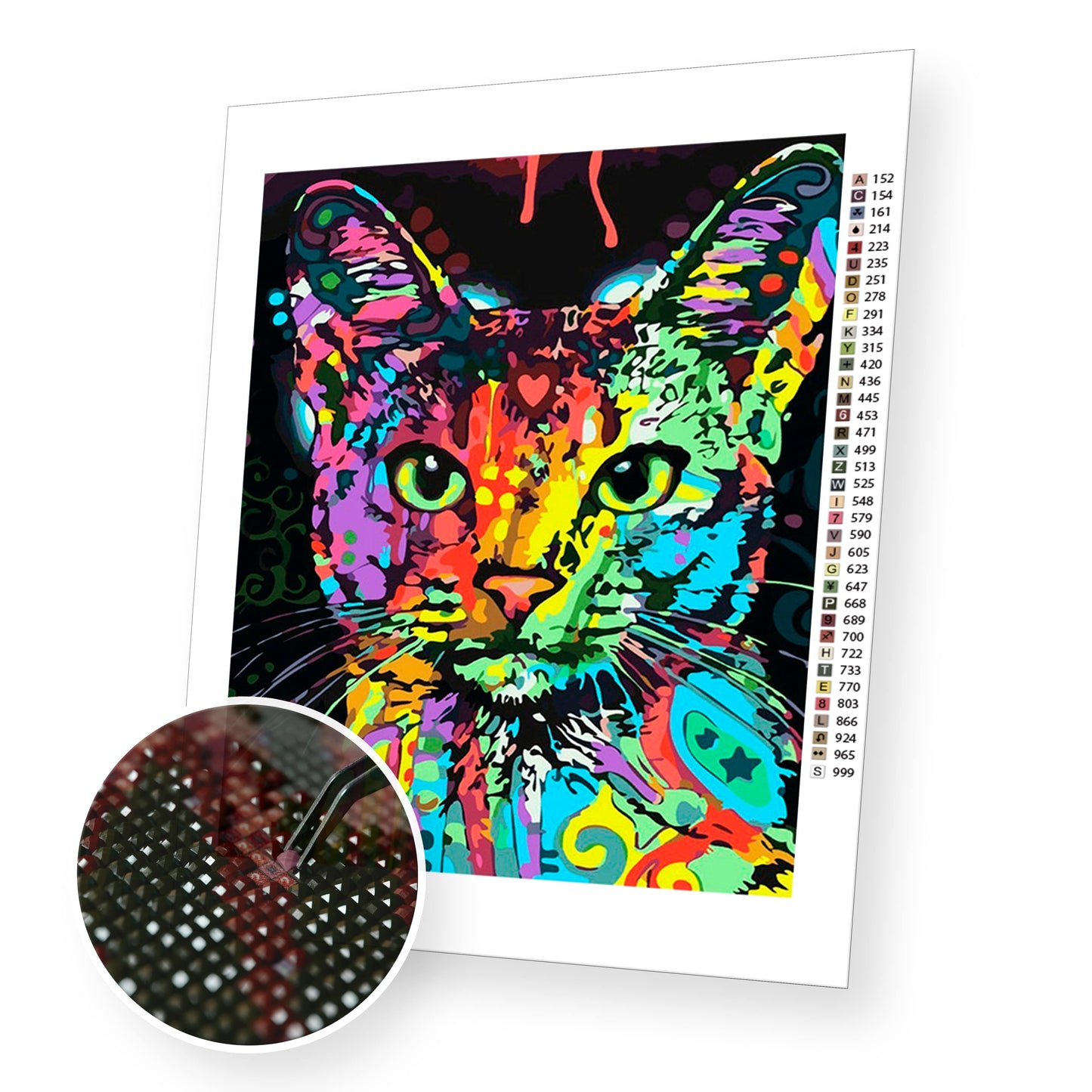 Cat - Diamond Paintig Kit premium diamond painting kit for adults