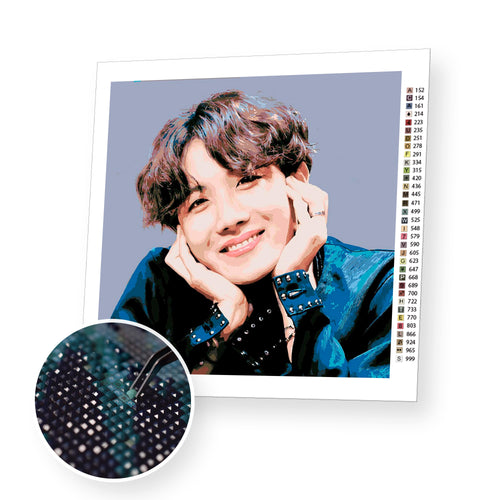 J-Hope Smile premium diamond painting kit for adults