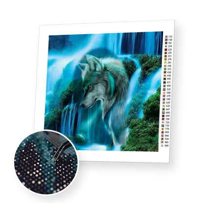 Majestic Wolf premium diamond painting kit for adults