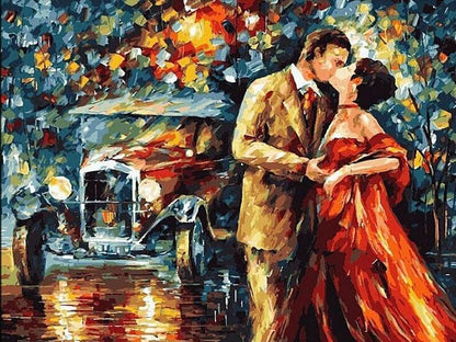 Old Fashioned Couple - Paint by Numbers