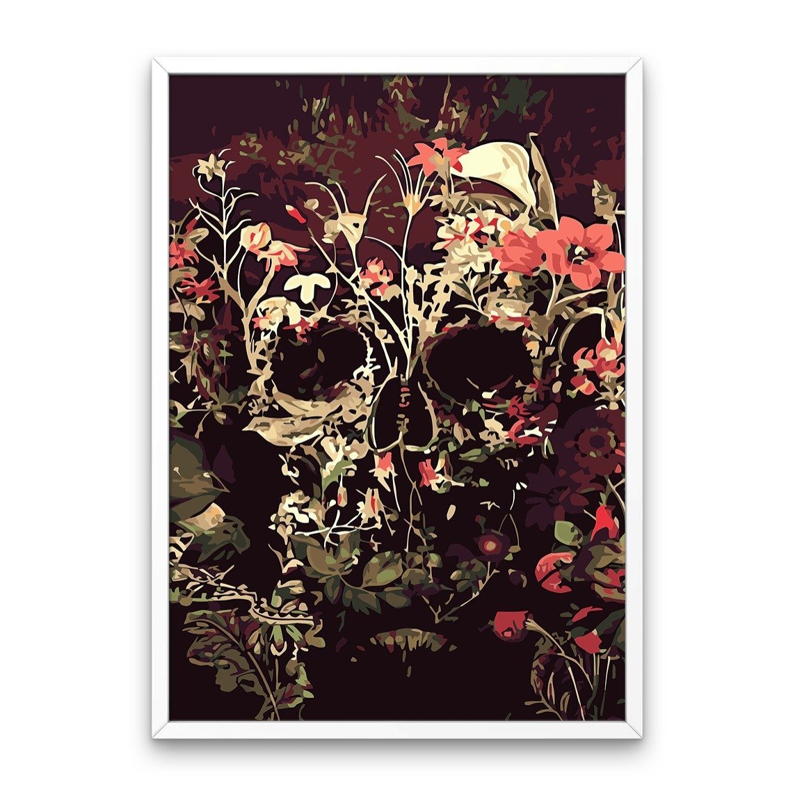 Cranio con fiori
