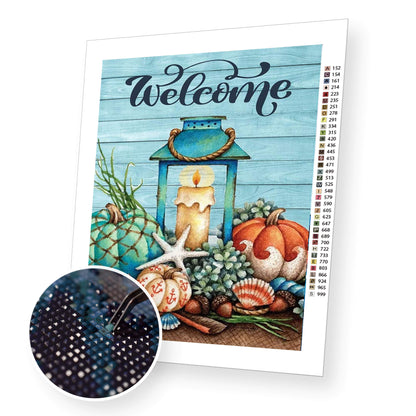 Welcome home premium diamond painting kit for adults